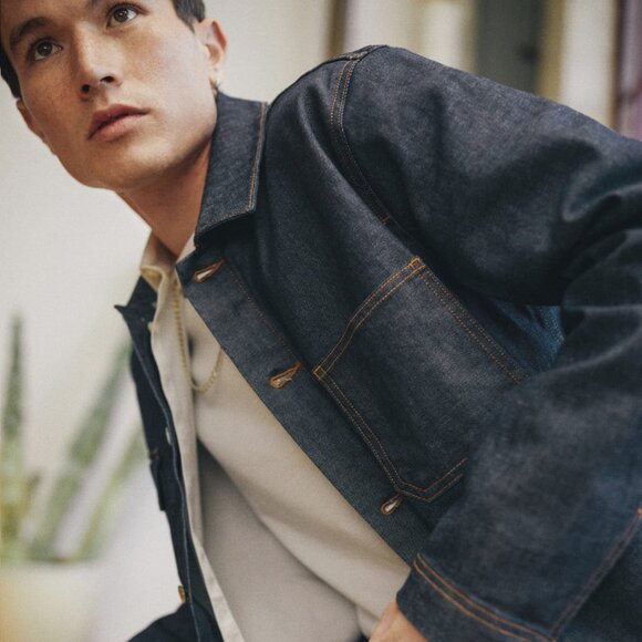 Everlane Men's Denim Chore Jacket Size Small - Picture 1 of 4